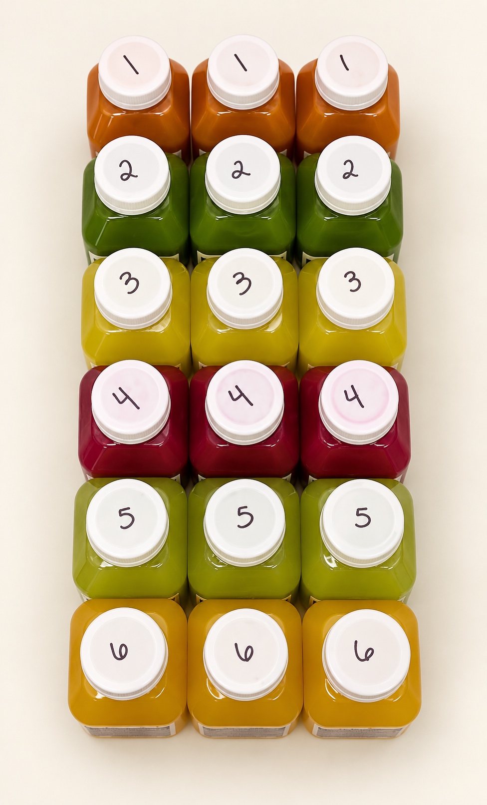 Freshly prepared Juice Bar juices